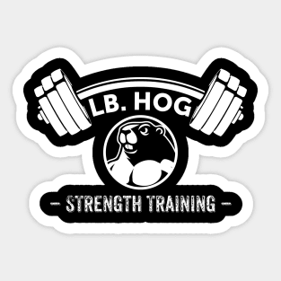 lb. hogg: Strength Training Sticker